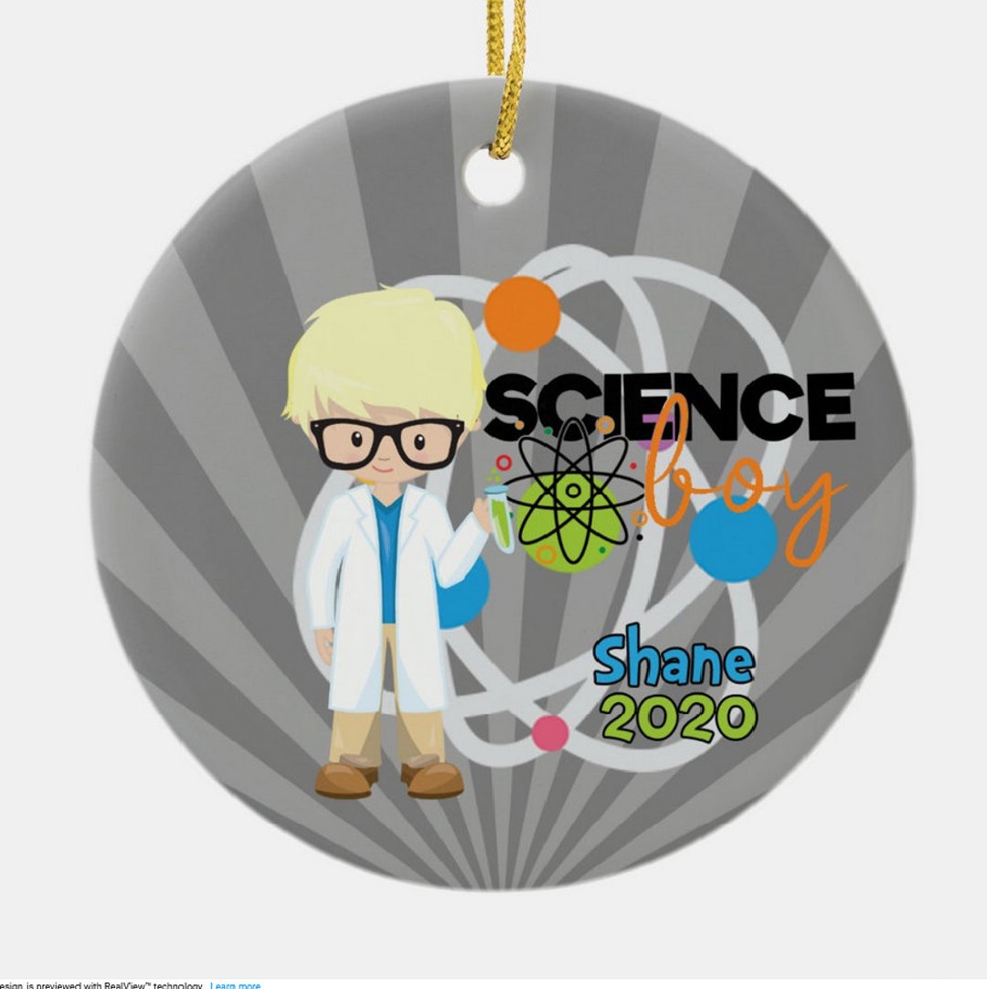 Scientist Christmas Ornament 