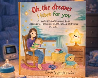 Oh, The Dreams I Have For You, Personalized Girl Baby Keepsake Book, Signed Bedtime Story Gift for Children