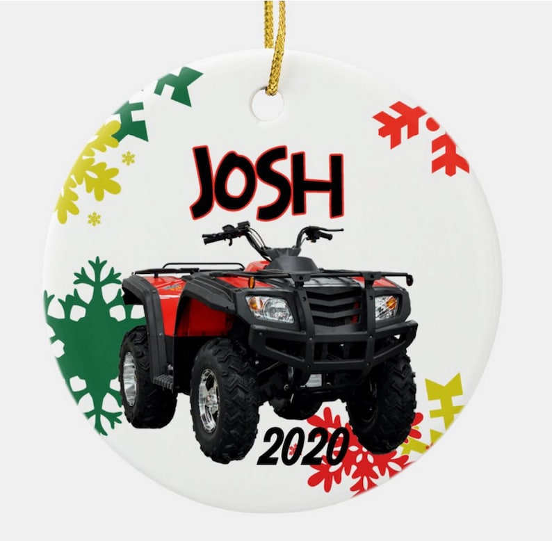 Four Wheeler ATV Christmas Ornament Quad Off-Road Hunting | Etsy