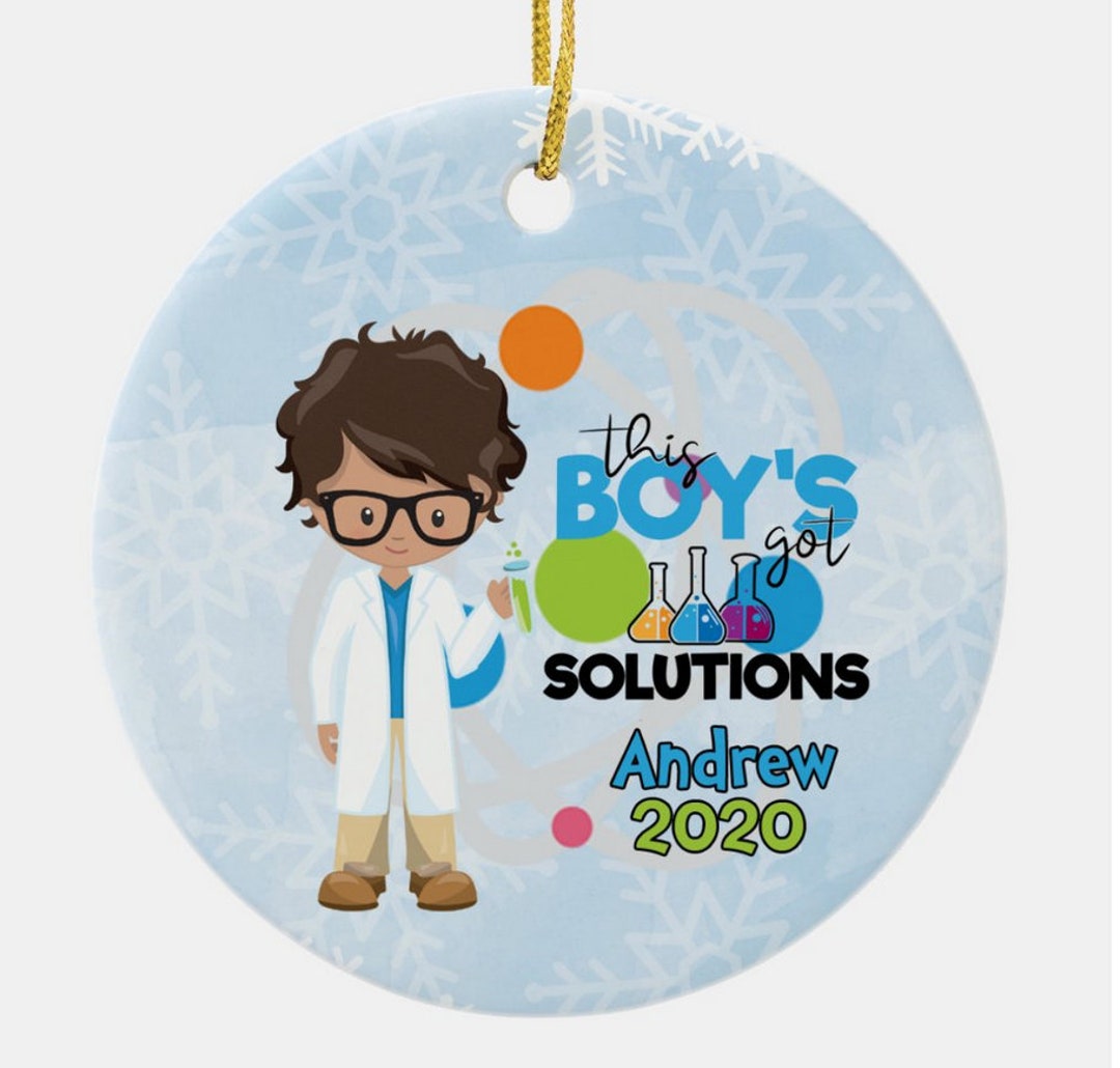 Scientist Christmas Ornament 