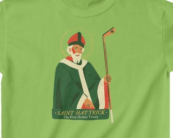 Saint Hat Trick Hockey T-Shirt, Christian Hockey SWAG
