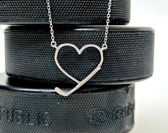 Hockey Necklace, Hockey Gifts for Girls, Hockey Mom Necklace, Hockey Jewelry for Women, Birthday Gift for Daughter, Hockey Team Gifts, SWAG