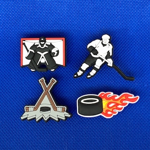 Hockey Shoe Charms, Hockey Gifts for Boy, Hockey Party Favors, Hockey Tournament Swag Bag Ideas, Hockey Player Gifts, Ice Hockey Charms