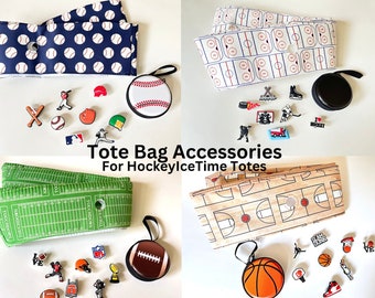 Tote Bag Accessories, Tote Bag Charms, Baseball Mom Accessories, Football Mom Accessories, Basketball Gifts for Women, Hockey Gifts for Her