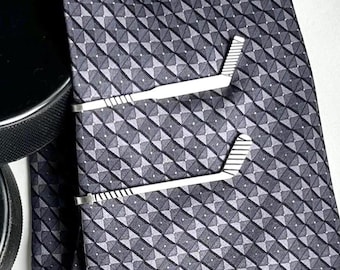 Hockey Tie Clip, Hockey Stick Tie clip,Hockey Team Gifts for Boys, Hockey Gifts for Men, Hockey Coach Gift, Hockey Wedding, Groomsmen Gift,