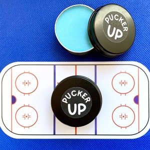 Hockey Puck Lip Balm, Bulk Gifts for Team, Hockey Chapstick, Hockey Gifts for Girl, Swag Bag Items, Hockey Team Gifts, Birthday Party Favors
