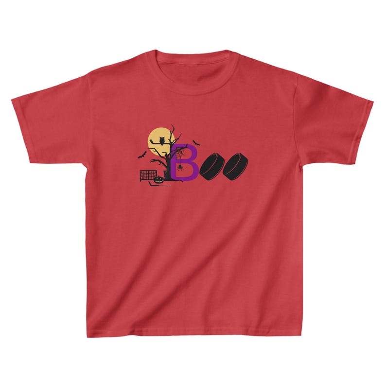 Halloween Hockey TShirts for Kids, Halloween Shirt for Hockey Player, Hockey Gifts for Boys, Halloween Gift Ideas, Hockey Shirts for Girls image 8