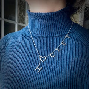 Silver Hockey Pendant Heart Jewelry Women Sports Gift Hockey Mom Necklace Sterling Silver Accessory Player Fan Appreciation Present Graduation Gift Hockey Lover Keepsake Unique Design Sports Enthusiast Token Team Support Symbol Special Gift