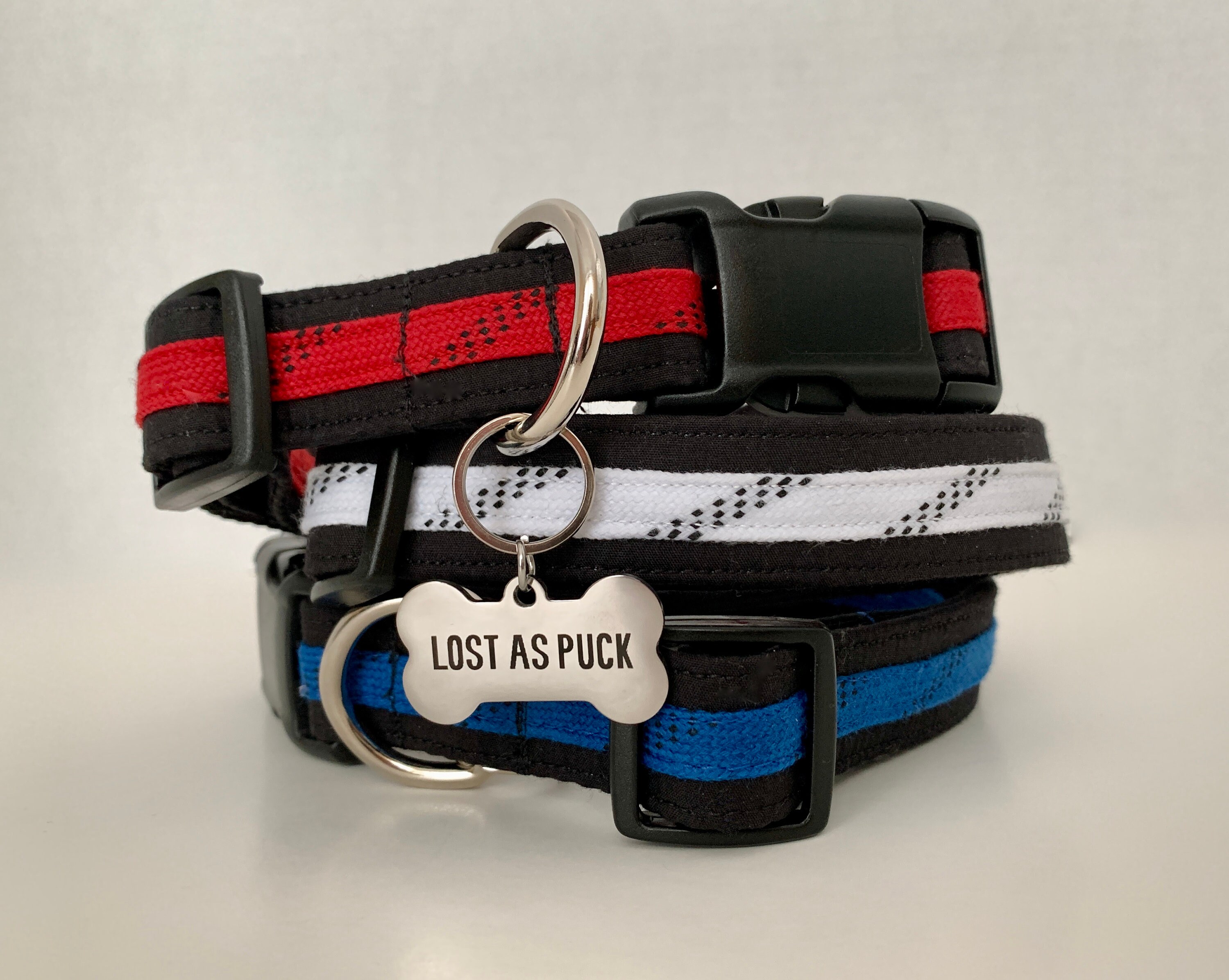 Hockey Dog Collar Hockey Lace Collar Hockey Pet Collar Ice Etsy