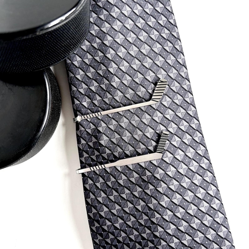 Hockey Wedding Tie Clips