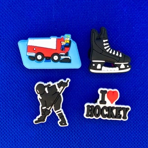 Hockey Shoe Charms Gift Set, Hockey Gift for Girl, Hockey Goodie Bag Items for Boy, Hockey Swag Bag, Ice Hockey Charms, Hockey Party Favors image 4