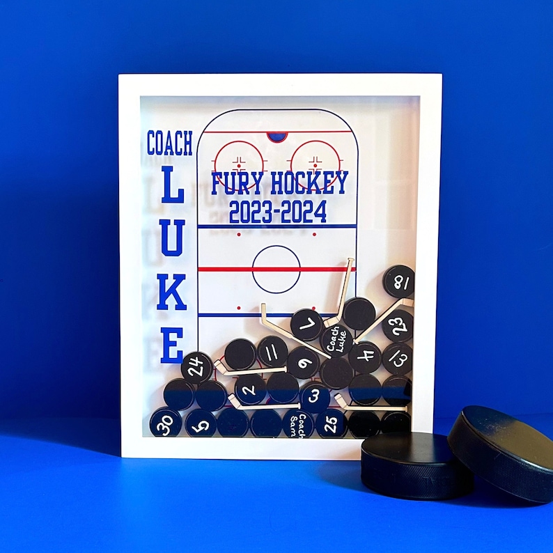 Personalized Hockey Gifts for Senior Night, Hockey Coach Gifts, End of Season Gifts for Team, Graduation Gift for Hockey Players, Ice Hockey image 1