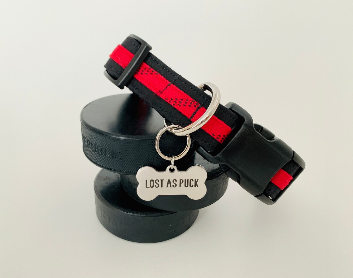 Hockey Dog Collar Hockey Lace Collar Hockey Pet Collar Ice Etsy