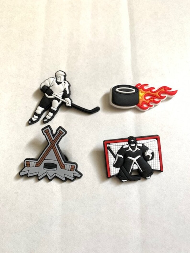 Hockey Croc Charm Hockey Shoe Charm Ice Hockey Charm Charms Etsy