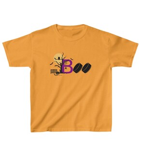 Halloween Hockey TShirts for Kids, Halloween Shirt for Hockey Player, Hockey Gifts for Boys, Halloween Gift Ideas, Hockey Shirts for Girls image 4