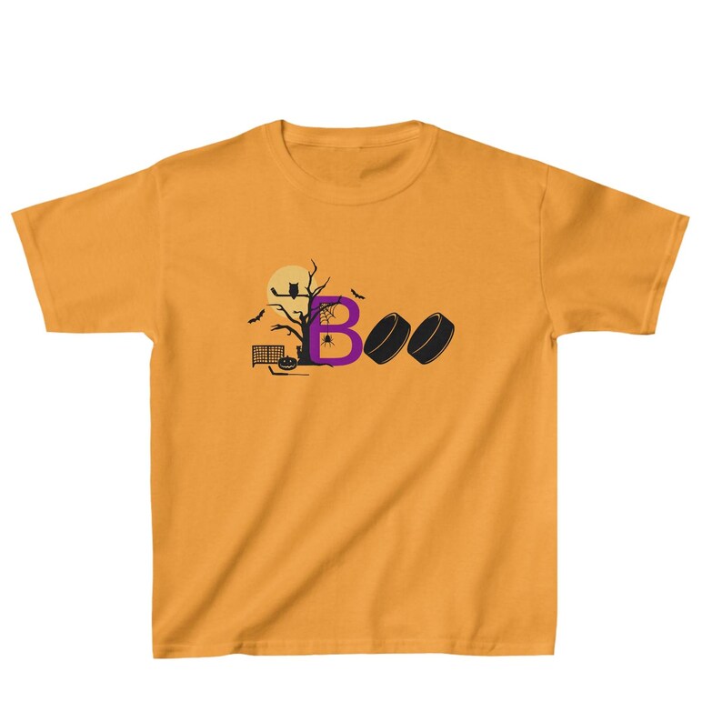 Halloween Hockey TShirts for Kids, Halloween Shirt for Hockey Player, Hockey Gifts for Boys, Halloween Gift Ideas, Hockey Shirts for Girls image 4