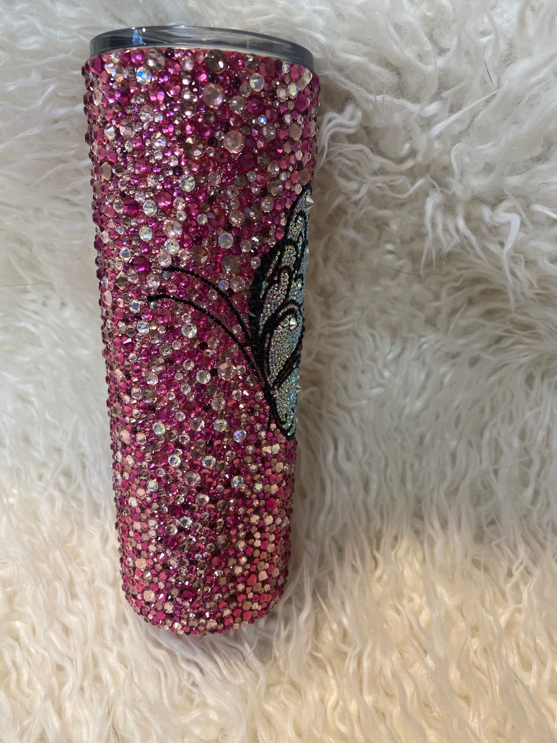 20oz rhinestone drink tumbler Etsy