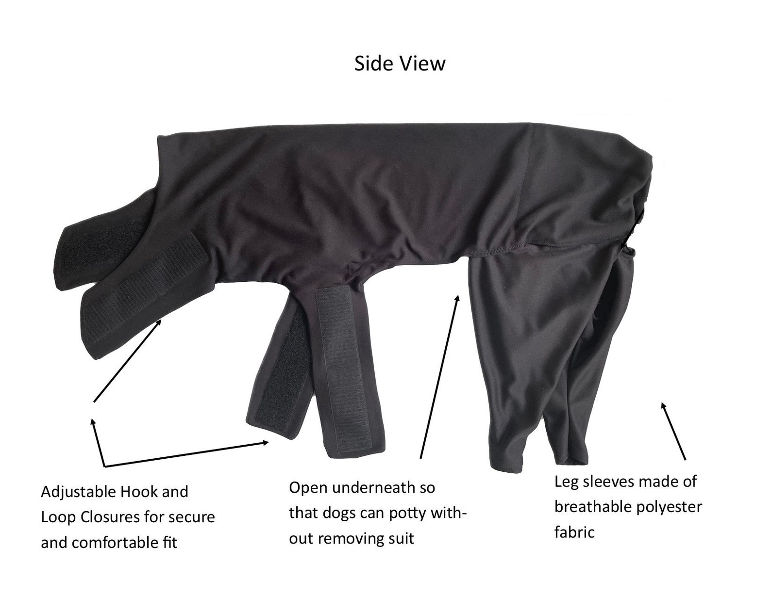 Dog Recovery Hind Leg Sleeve, Cone Alternative Prevents Licking Wounds