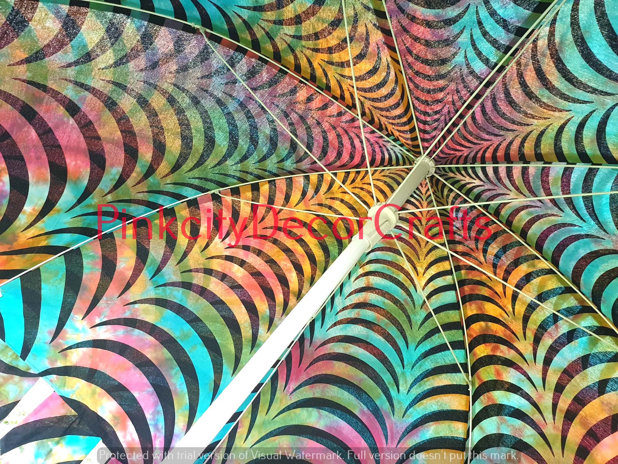Indische Kunst Regenschirm Strand Dekor Luxus Boho Garten