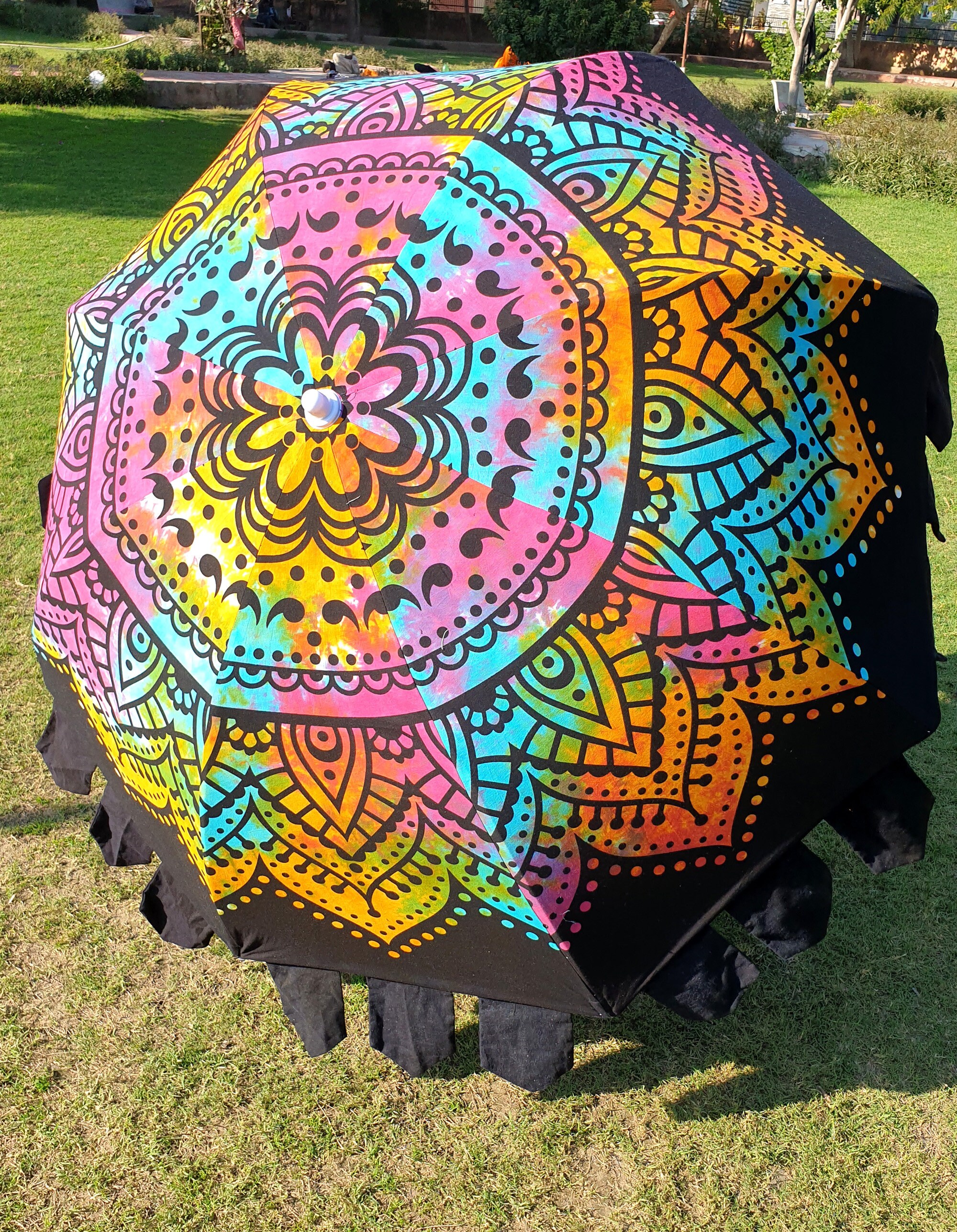 Hand Made Large Decorative Garden Umbrella Patio Umbrellas Etsy