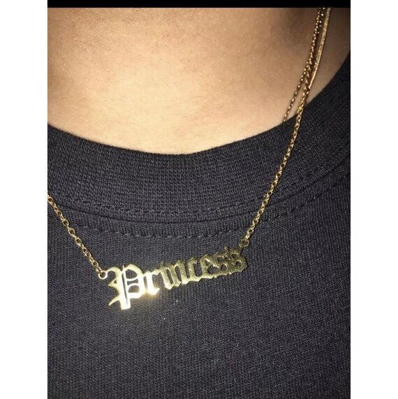 Princess Nickname Necklace | Etsy