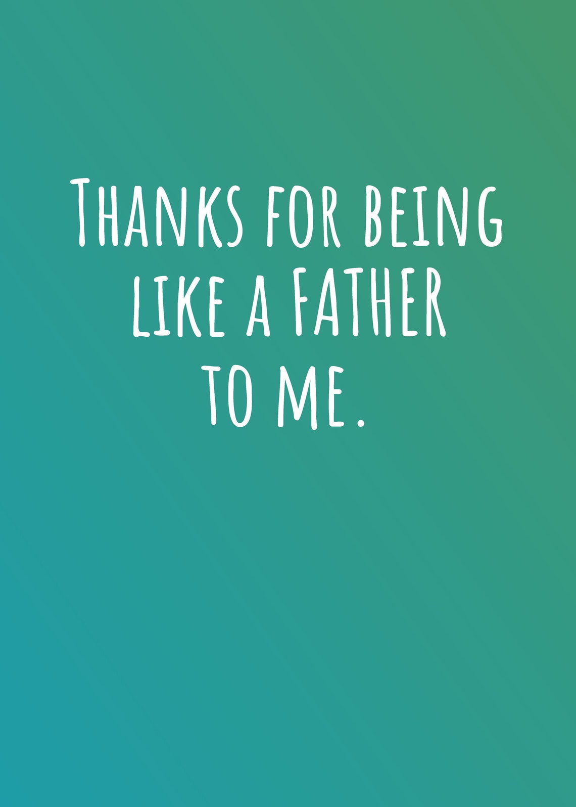 Thanks For Being Like A Father To Me Father s Day Or Etsy Thanks For Being Like A Father To Me Father s Day Or Etsy