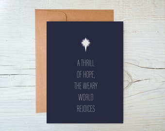A Thrill of Hope, The Weary World Rejoices Card