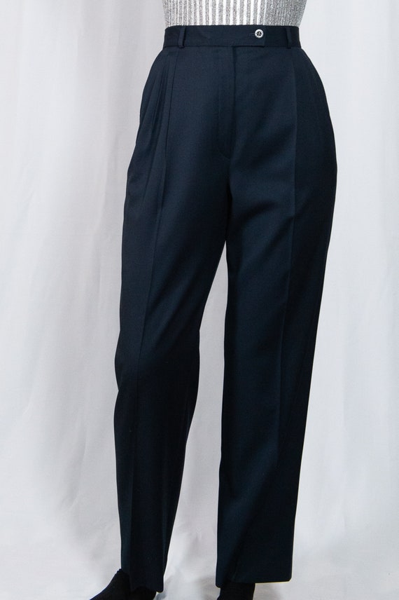Vintage 90s Navy Italian Wool Slacks