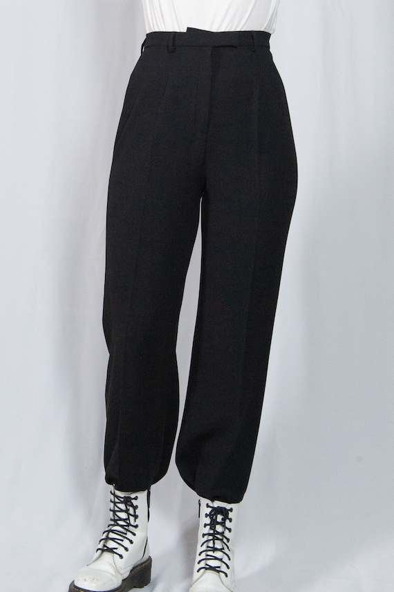 Vintage 90s High Waisted Black Trousers