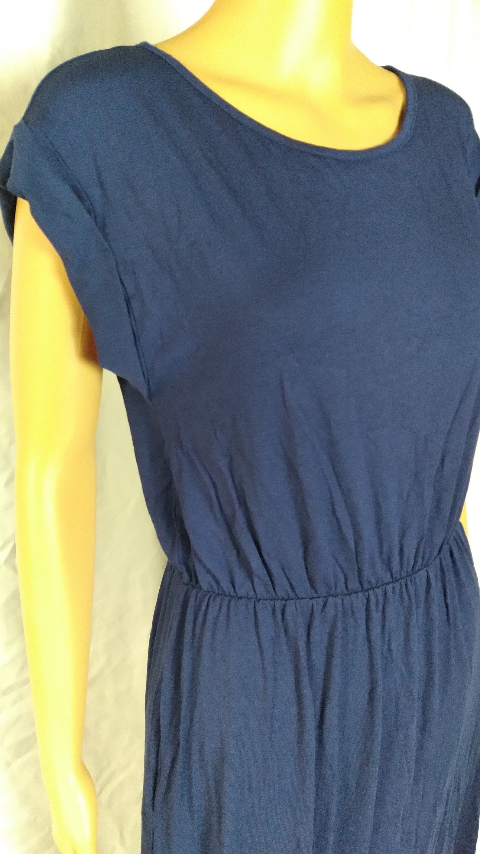 Cuffed Sleeve Tshirt Maxi Dress With Matching Fringes Etsy