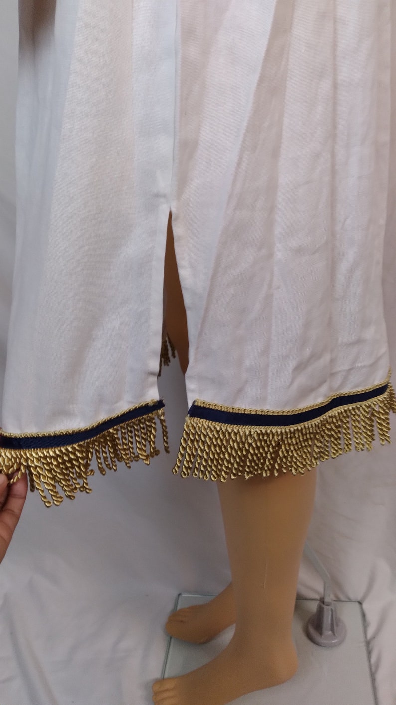 Single Button Dress with Premium Fringes