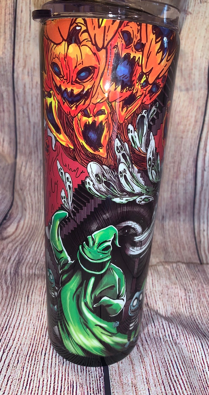 Nightmare before Christmas tumbler | Etsy