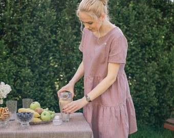 Linen dress for women. Summer dress. Linen dress.