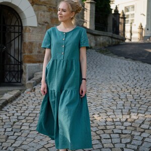 Linen dress for a woman. Summer dress. 100% linen. Linen dress.
