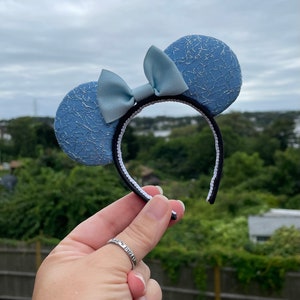 18” Doll Cinderella inspired Minnie Mouse Ear Headband