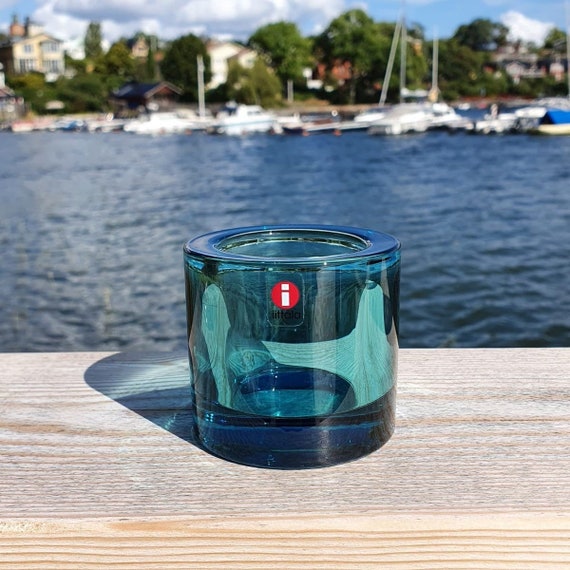 iittala Kivi Heikki Orvola 1988 sea blue