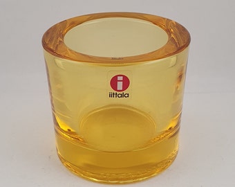 Iittala, Kivi, Yellow, 6 cm, Marimekko, Votive, Candleholder, Collectible, Finnish Design, Heikki Orvola