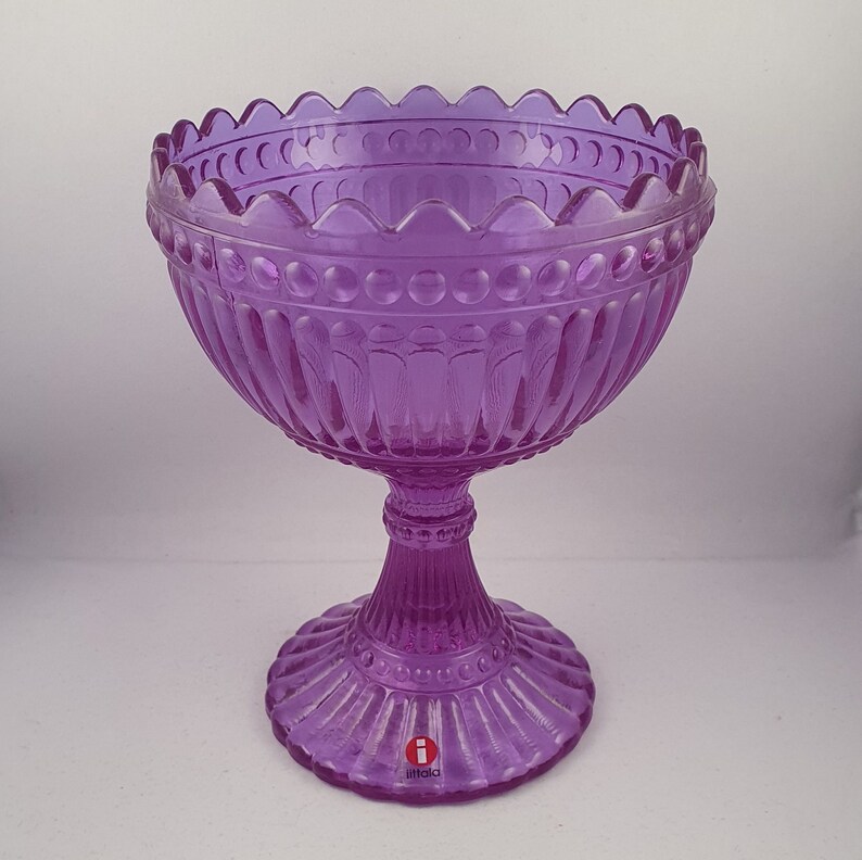 Iittala, Marimekko, Amethyst, 155 mm, Mariskooli, Marimekko Bowl, Collectible, Finnish Design image 1