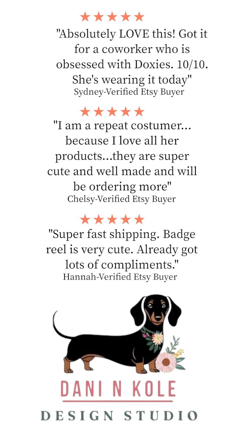 Daschund Tarot Card ID Clip Doxie Mom Gifts image 9