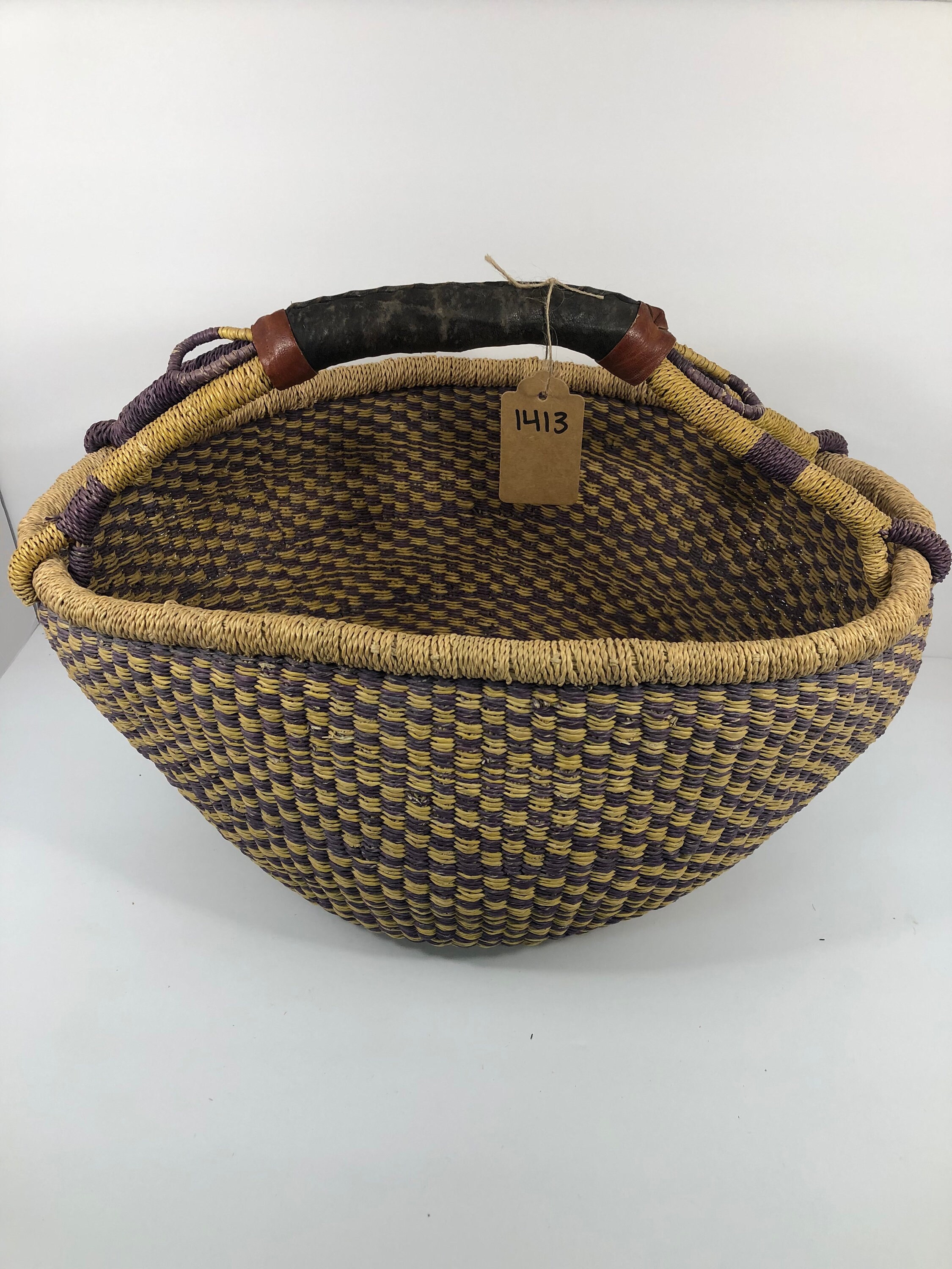 Large Round Ghana Basket Etsy