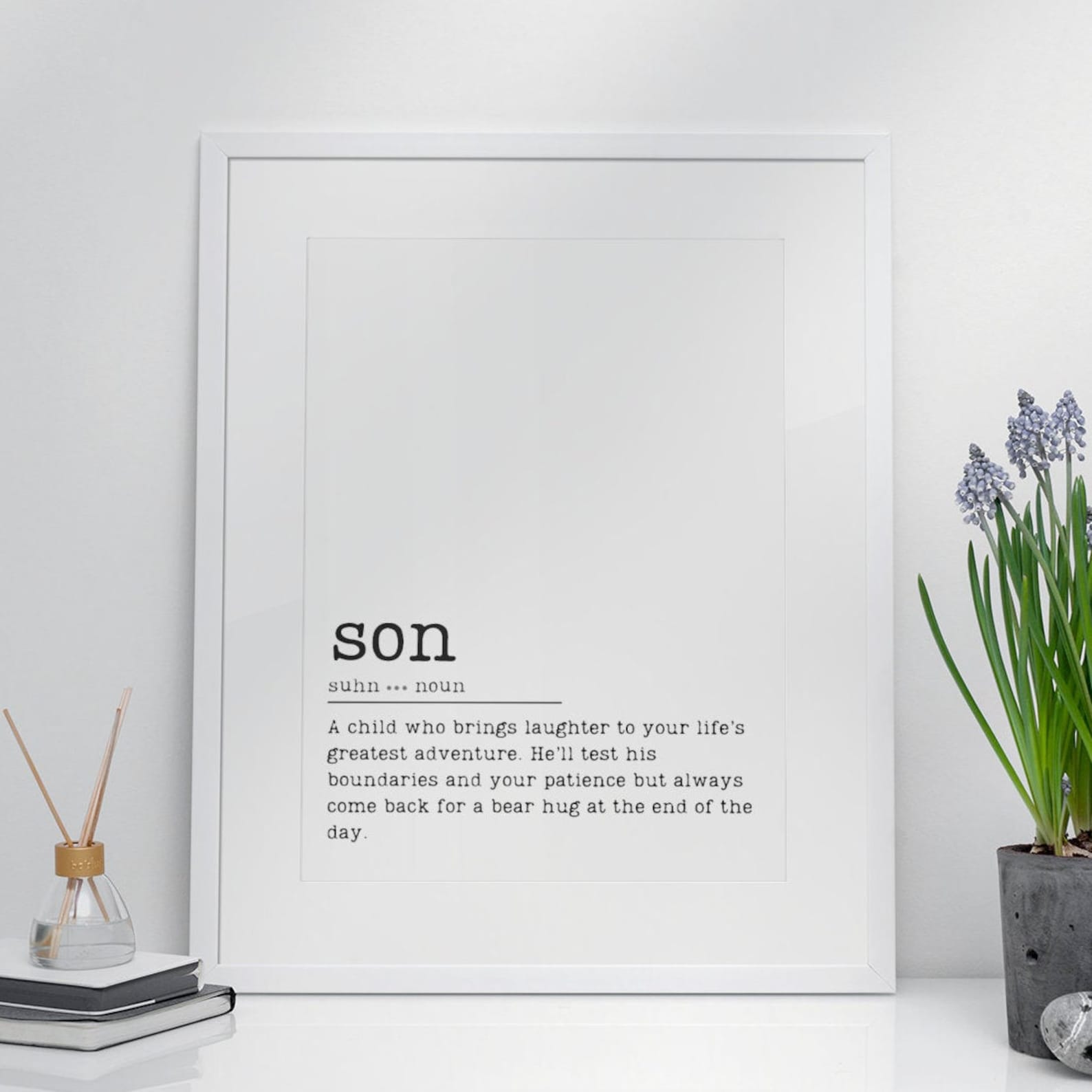 Son Definition Instant Download Word Print Art Son Etsy