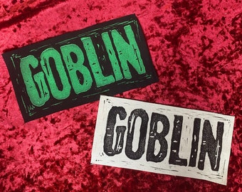 PATCH // GOBLIN // toppa centrale goblin stampata a blocchi