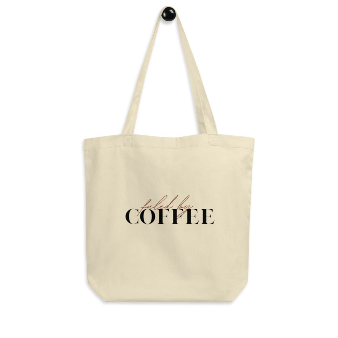 Fueled by Coffee Tote Ba Organic Tote Bag Cotton Tote Bag Etsy