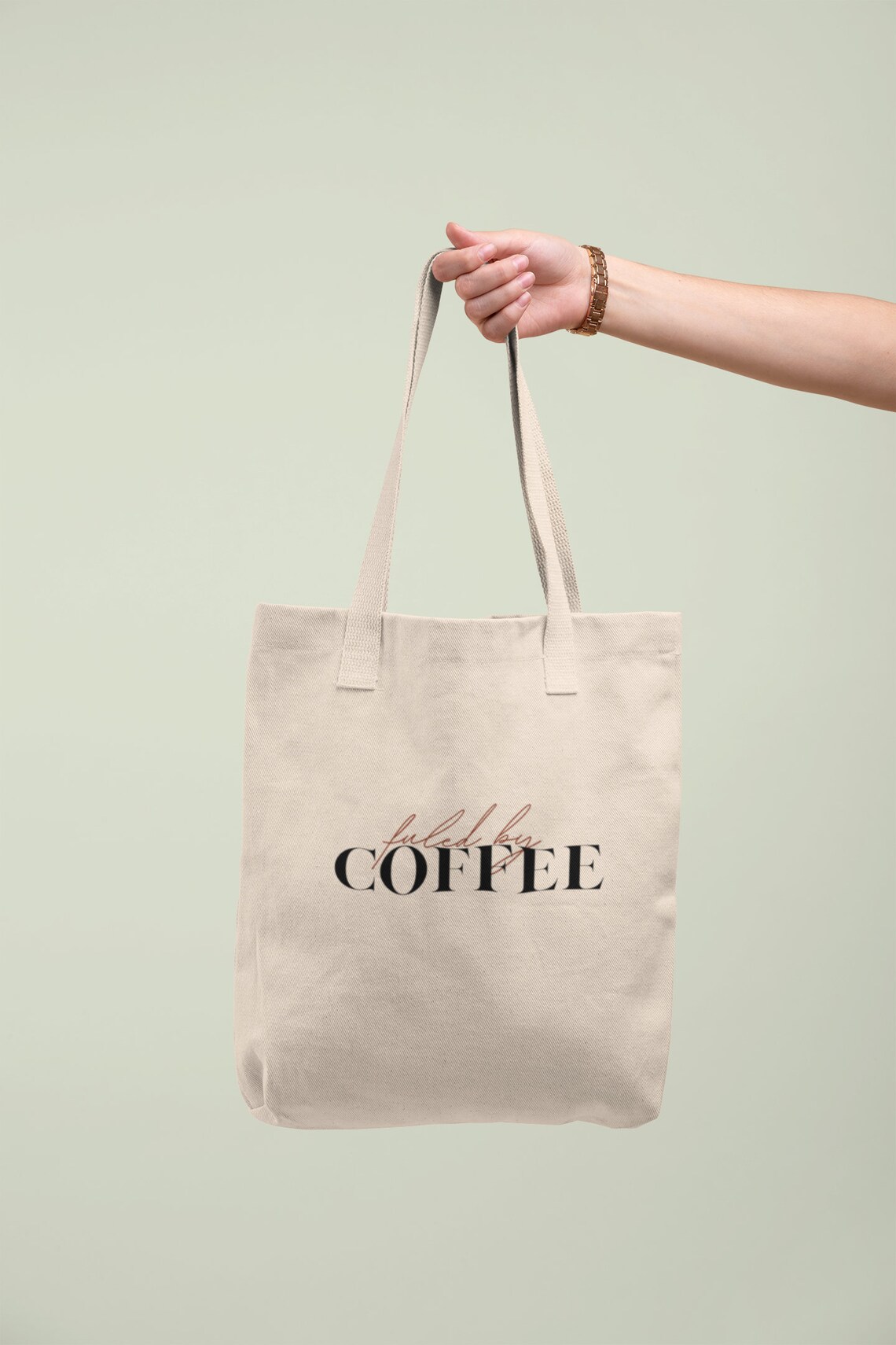 Fueled by Coffee Tote Ba Organic Tote Bag Cotton Tote Bag Etsy