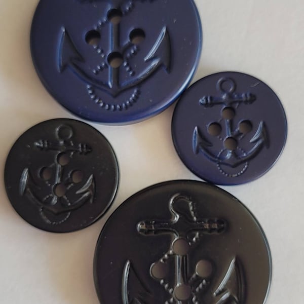 Anchor Peacoat Button