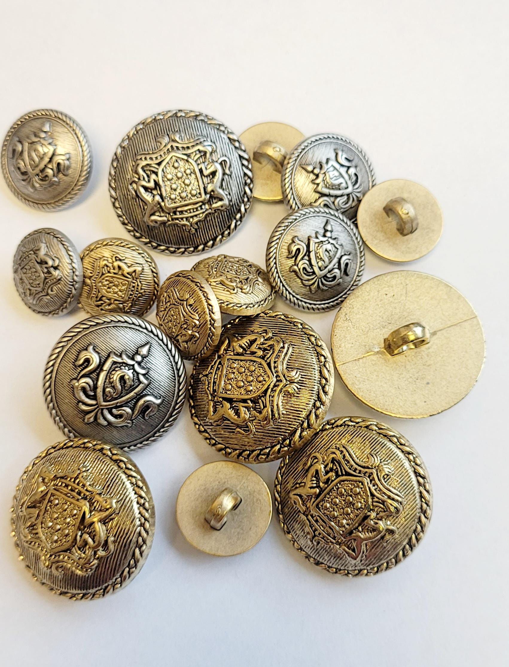 Vintage Coat of Arms Buttons - Etsy