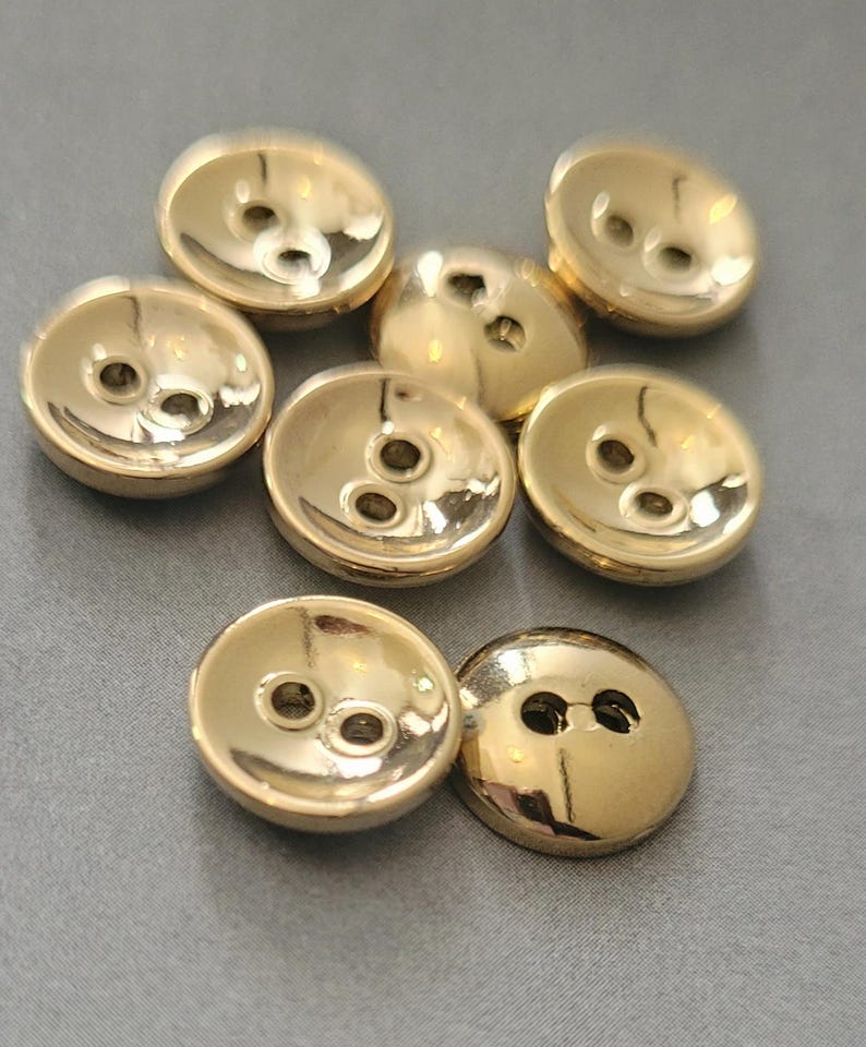 Simple Gold Button Gold Small Button - Etsy