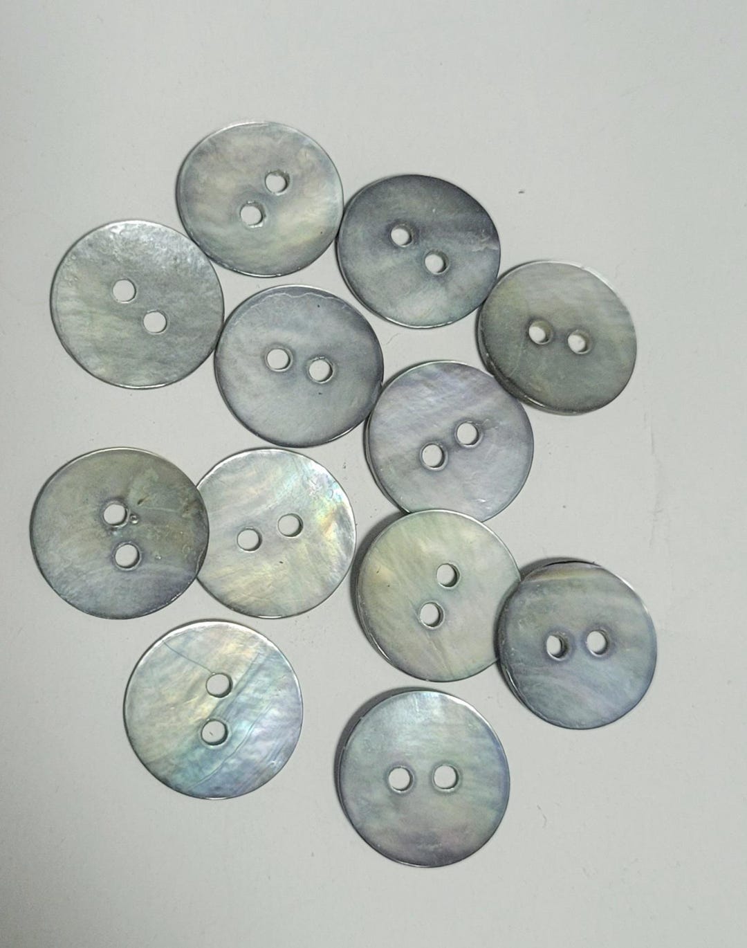 Light Grey Natural Agoya Shell Button - Etsy