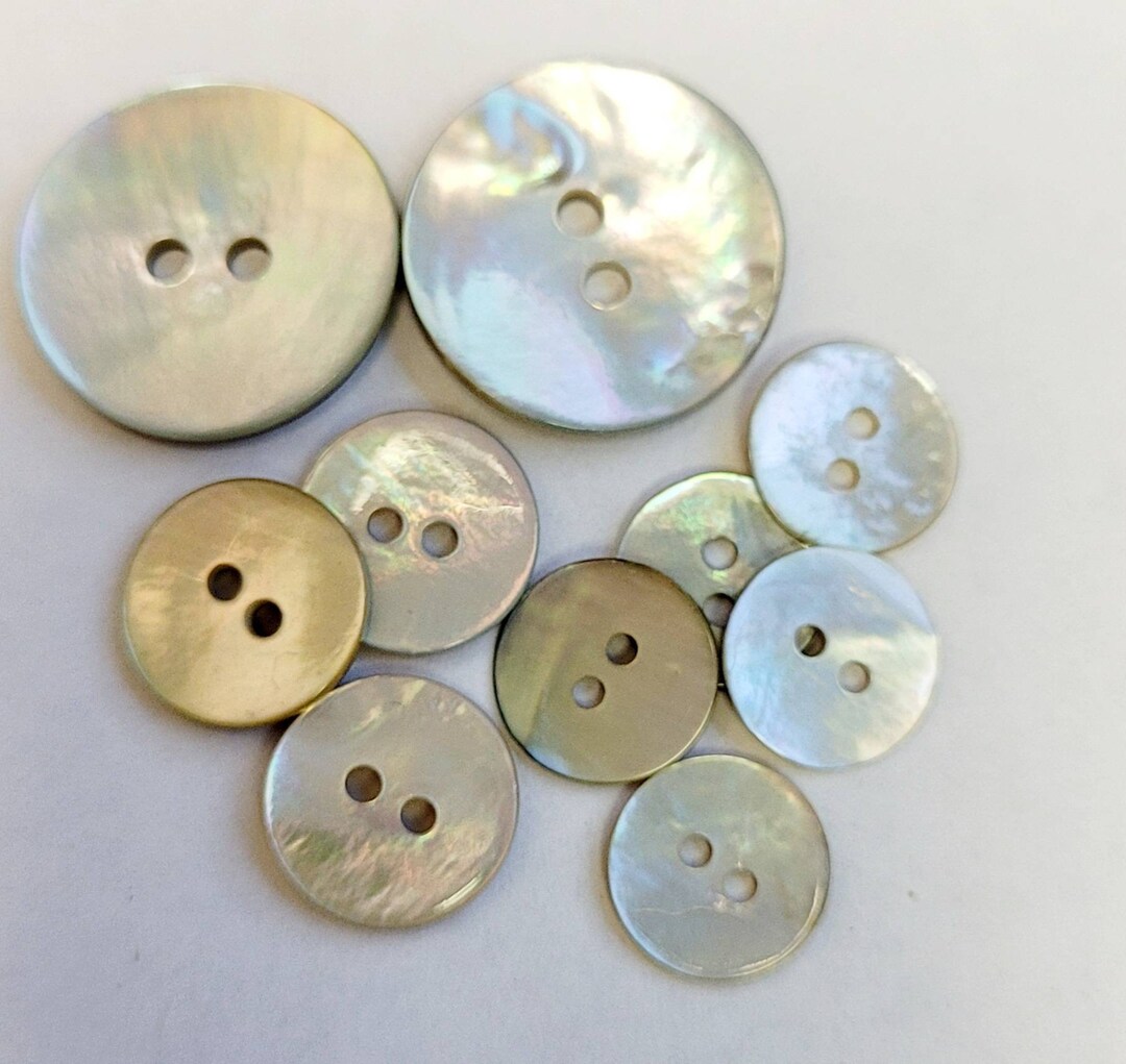 Natural Agoya Shell Button - Etsy