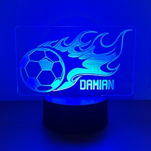 Luz LED de fútbol - Luz LED de fútbol con nombre